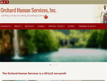 Tablet Screenshot of orchardhumanservices.org